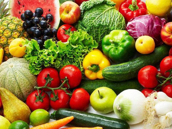 Frisches Gemüse und Obst